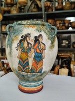 KR-20-425 Θηραικά , πυθάρι 4 χέρια ,20cm.