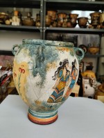 KR-20-425 Θηραικά , πυθάρι 4 χέρια ,20cm.